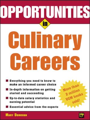 cover image of Opportunities in Culinary Careers